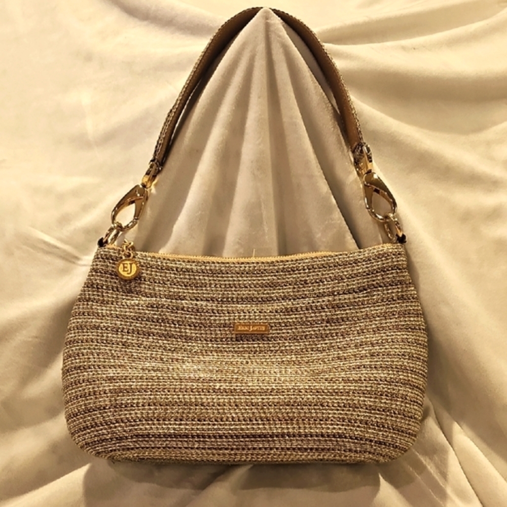 Eric Jarvis metalic woven shoulder bagvery good condition removable strap